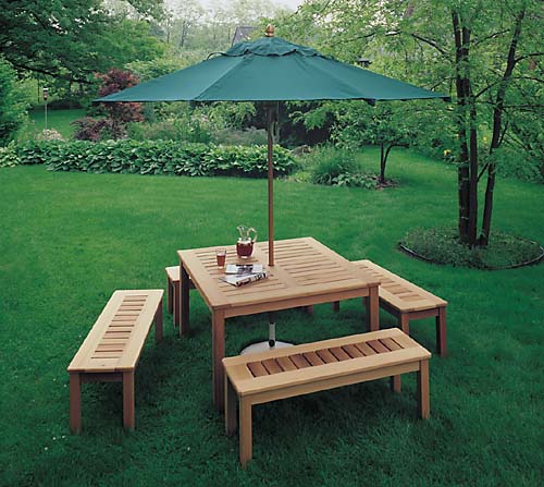 how to build an out door table